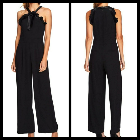 CeCe Pants - Cece Black Halter Jumpsuit Size 12